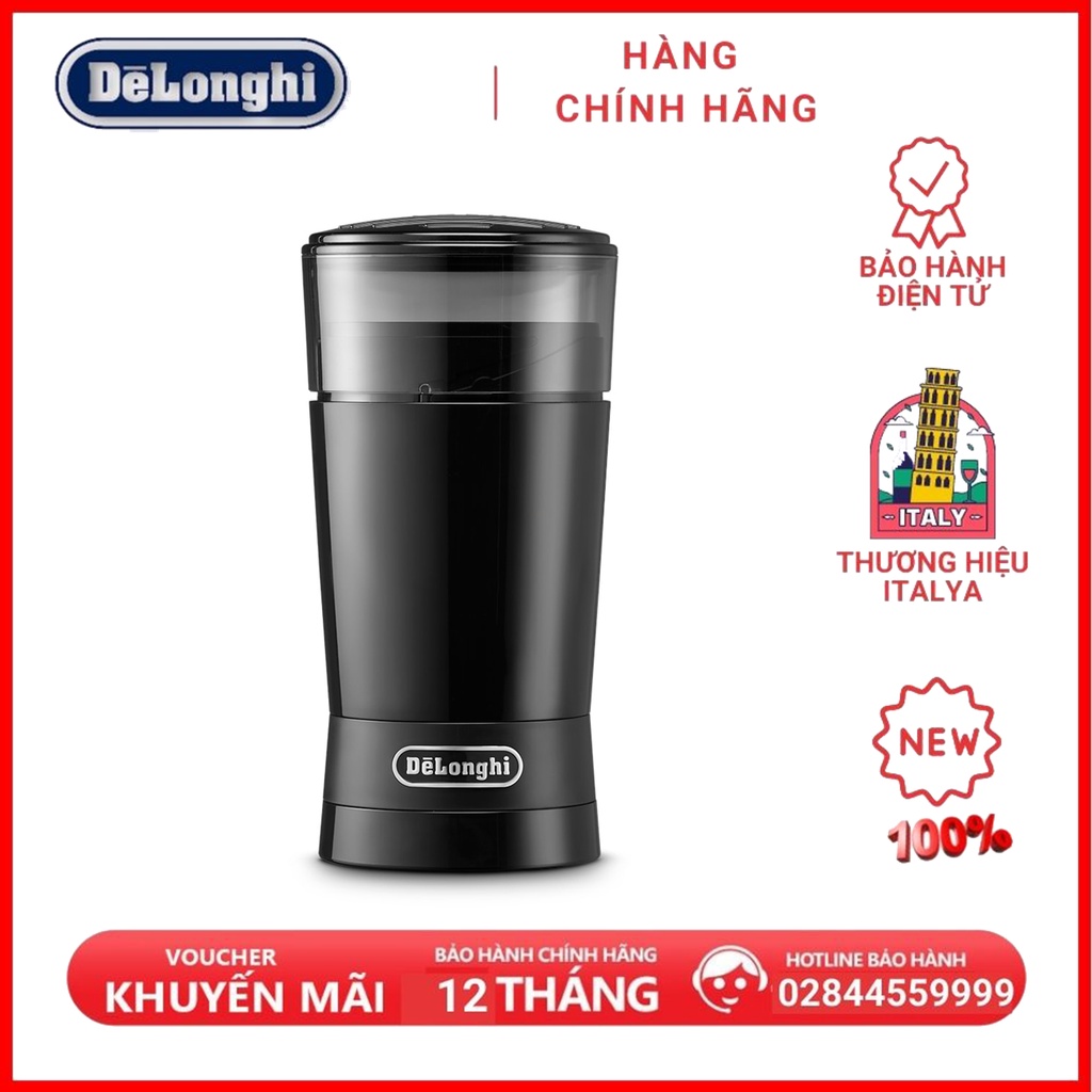 Máy xay cafe Delonghi KG200 - bảo hành 12 tháng - xay được 12 tách - công suất 170W