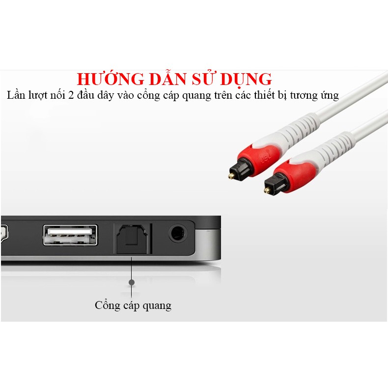 Dây cáp quang Optical JSJ G62 dài 1m - 3m áp dụng công nghệ giúp cải thiện đường truyền cáp quang không bị suy hao