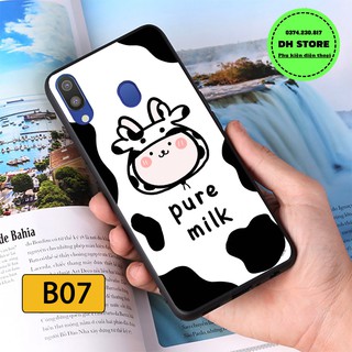 Ốp lưng Samsung A20 - Samsung A20S - Samsung A30 - Samsung A40 - Samsung A60 in hình bò sữa siêu đáng yêu.