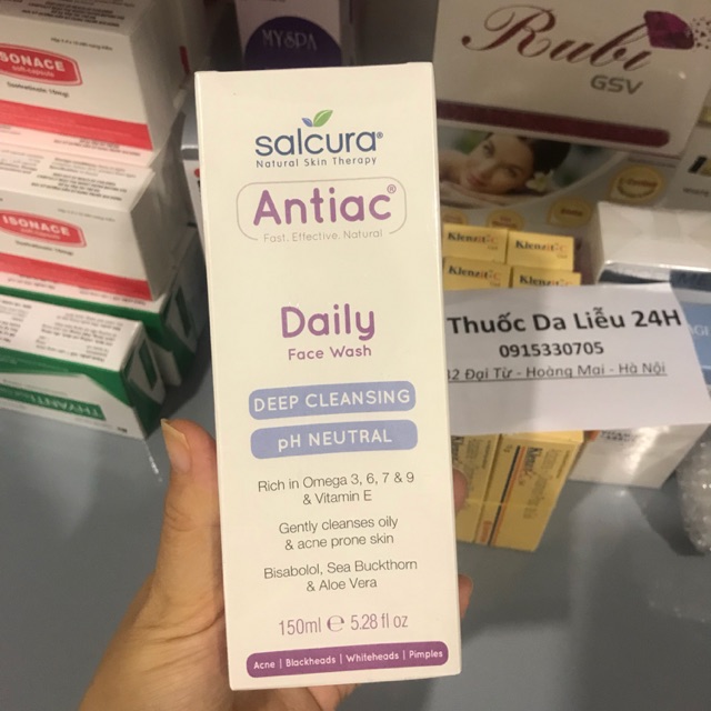 Antiac DAILY Face Wash sữa rửa mặt dành cho da nhờn mụn nhạy cảm