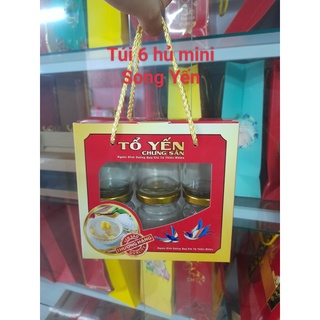 Túi giấy đựng 6 hủ yến 70ml - Phụ kiện yến sào Milotech