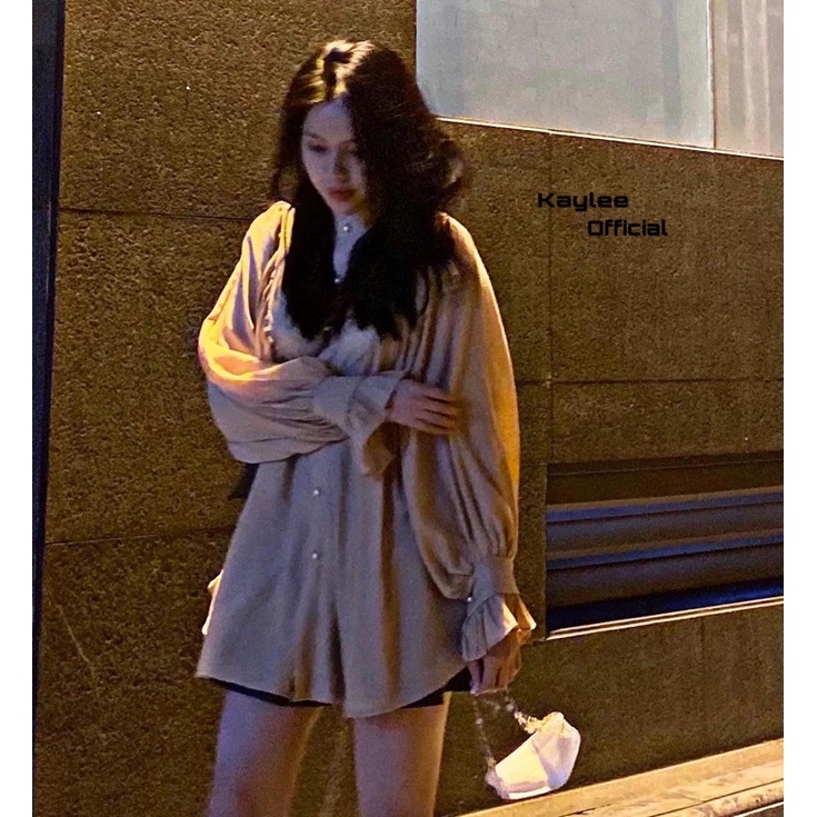 Sơ Mi Tơ Babydoll Ulzzang Hàng QC ảnh thật cận chất Kaylee | BigBuy360 - bigbuy360.vn