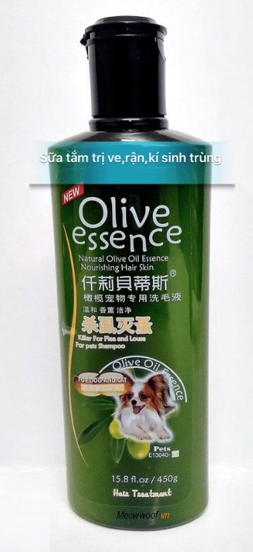 (ĐỔ BUÔN) SỮA TẮM CAO CẤP OLIVE ESENCE CHÓ CHÓ MÈO!!THƠM DỊU NHẸ -chi tiết bên dưới