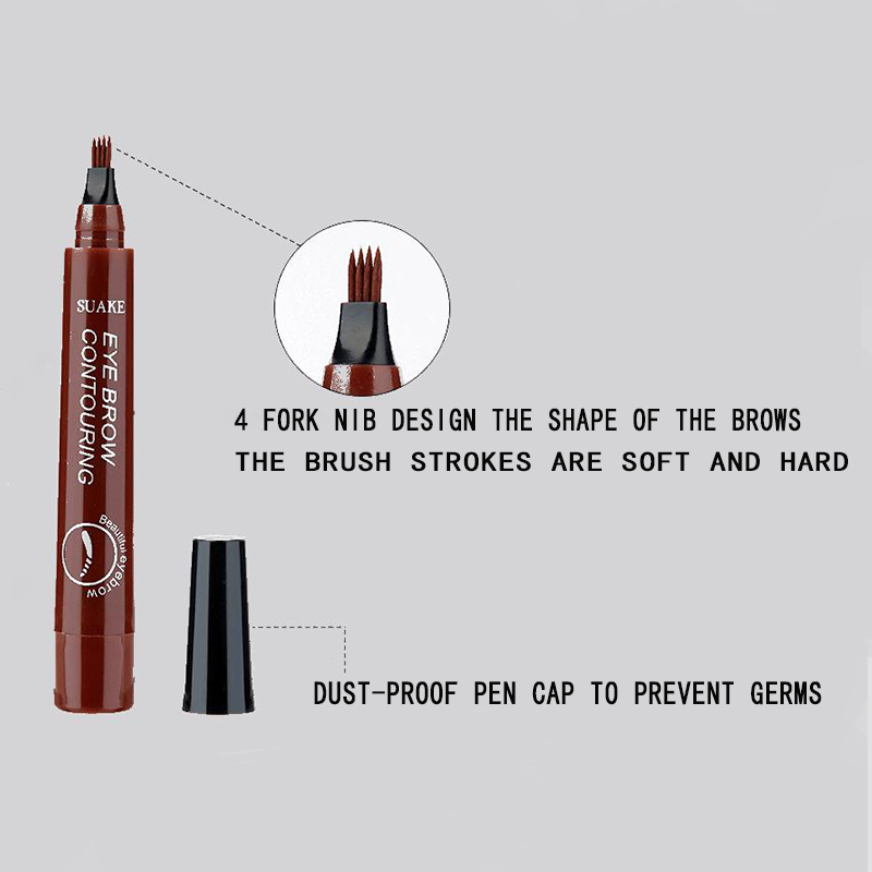 (Hàng Mới Về) Bút Kẻ Lông Mày 4d Không Thấm Nước Lâu Trôi Chống Nhòe Trang Điểm Tự Nhiên | BigBuy360 - bigbuy360.vn