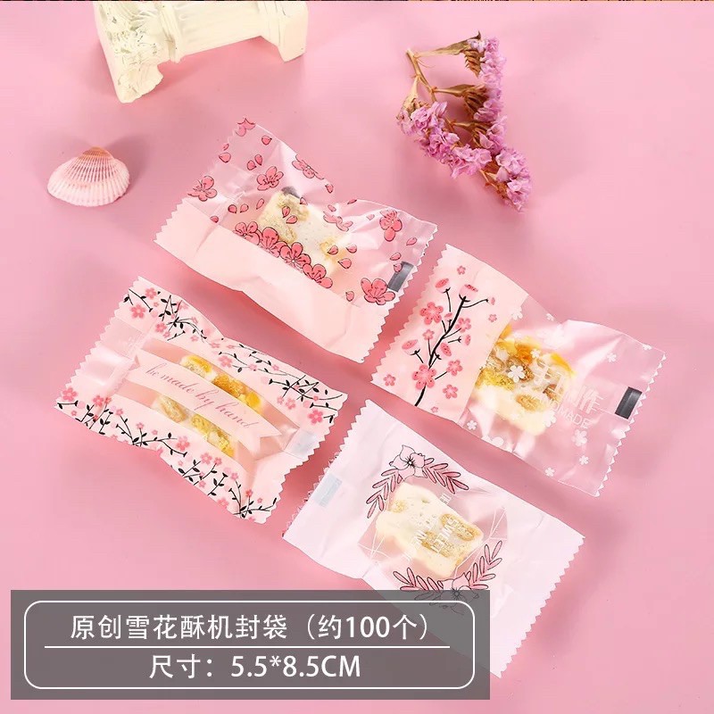 100 vỏ túi bánh 5,5x8,5cm