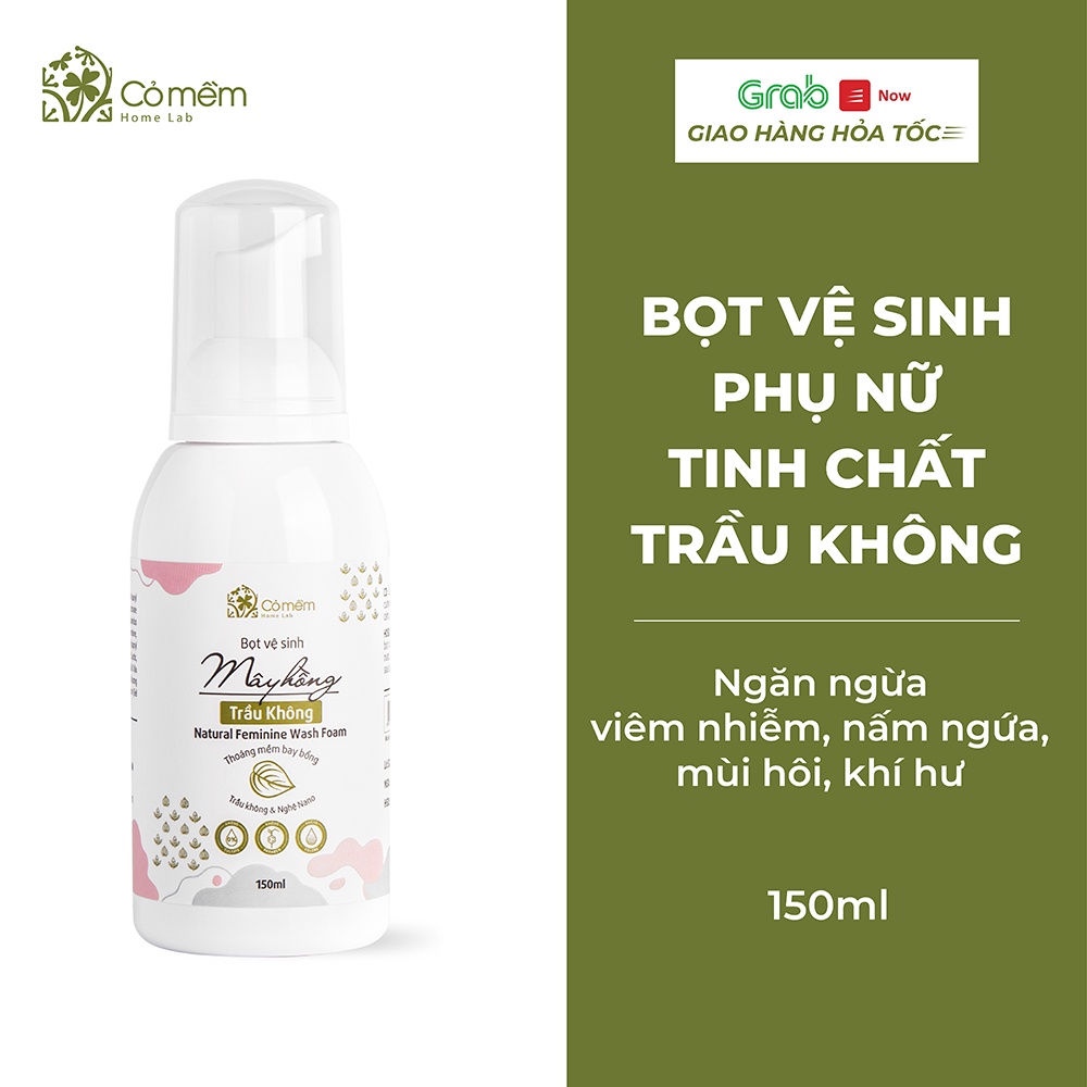 Bọt vệ sinh phụ nữ Mây Hồng Cỏ Mềm An Toàn Cho Bà Bầu 150ml