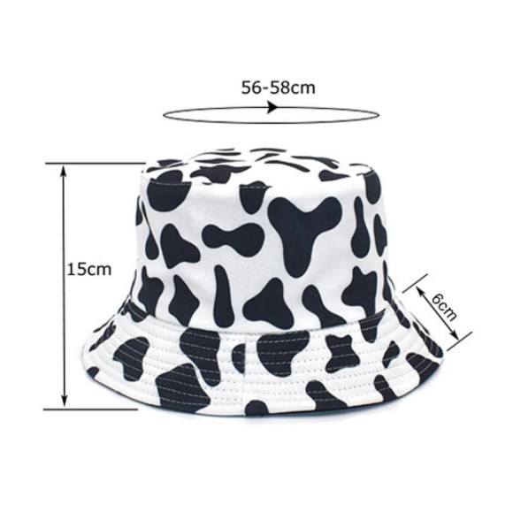 Mũ Bucket Bò Sữa Unisex Phong Cách Ullzang - VHT SHOP