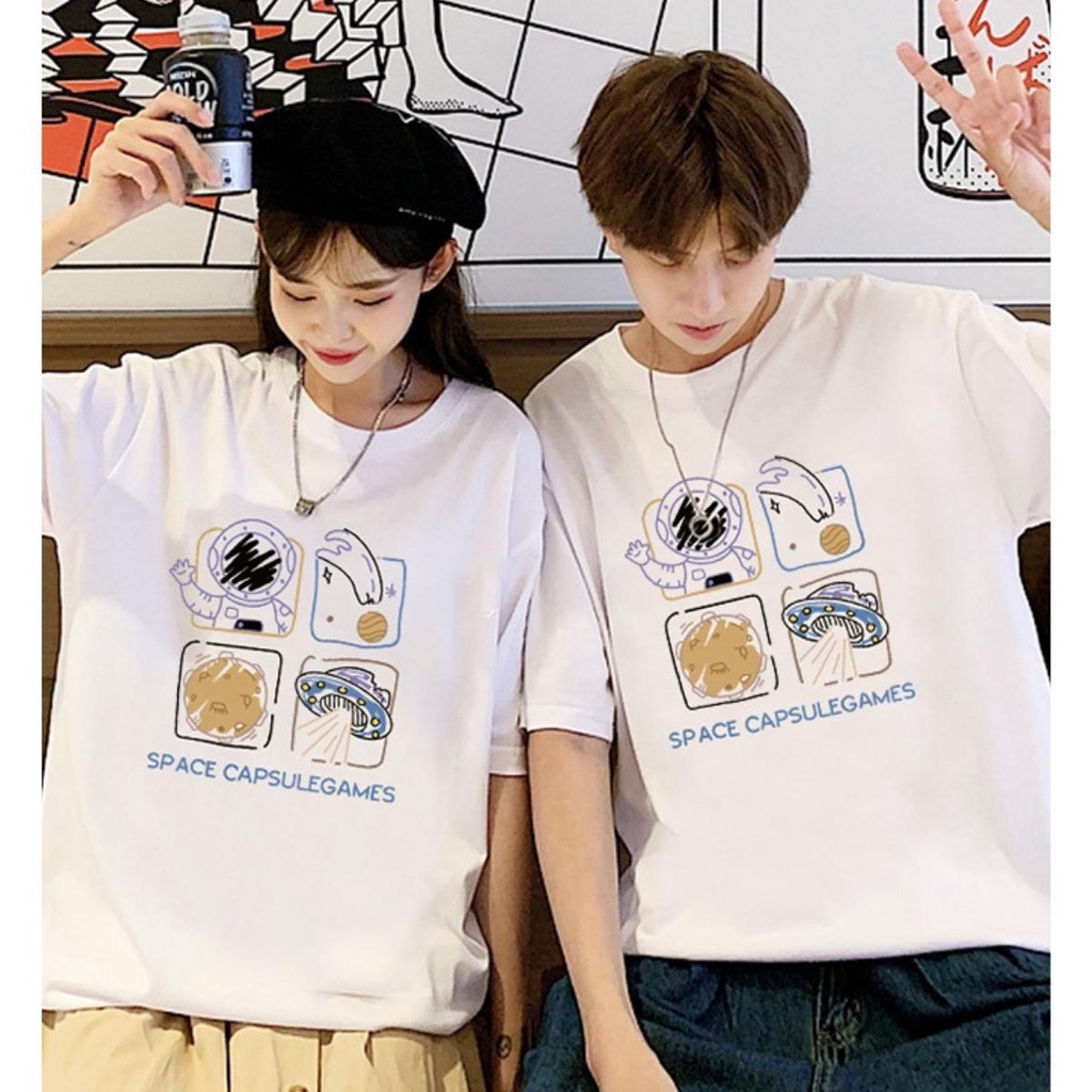 Áo Thun TREND Vũ Trụ HUNA Phông UNISEX co giãn nhẹ nhàng trẻ trung mát mẻ AT04