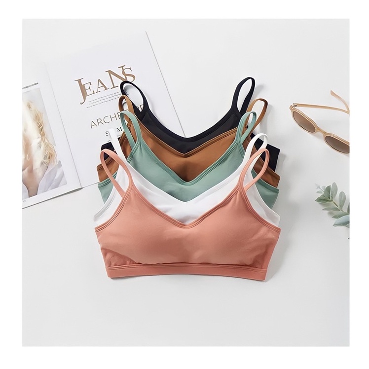 Áo Lót Bra Mút liền Nâng Ngực, Vải Cotton Mịn Cao cấp