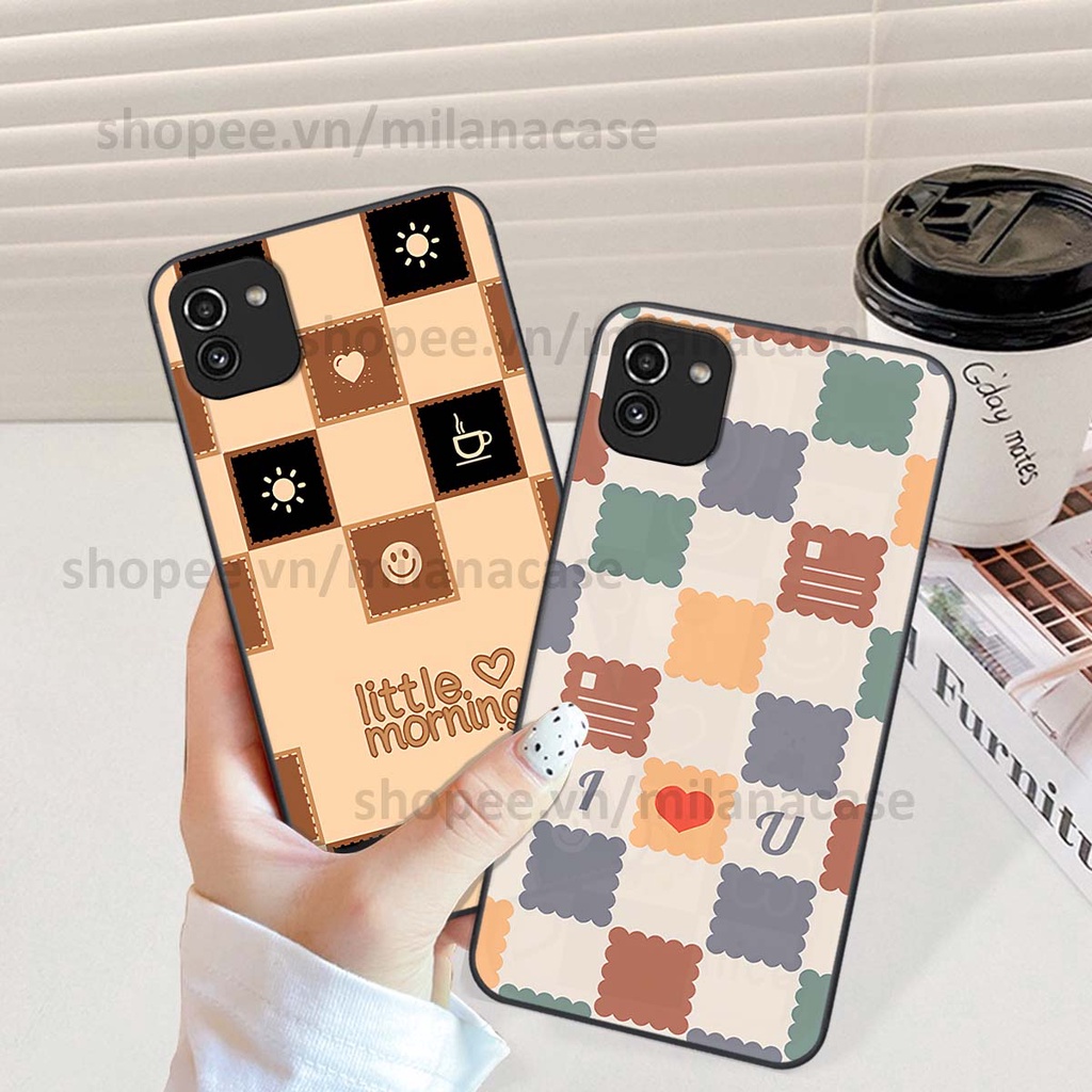 Ốp Samsung A03 caro họa tiết nhiều màu sắc siêu đẹp thời trang cá tính