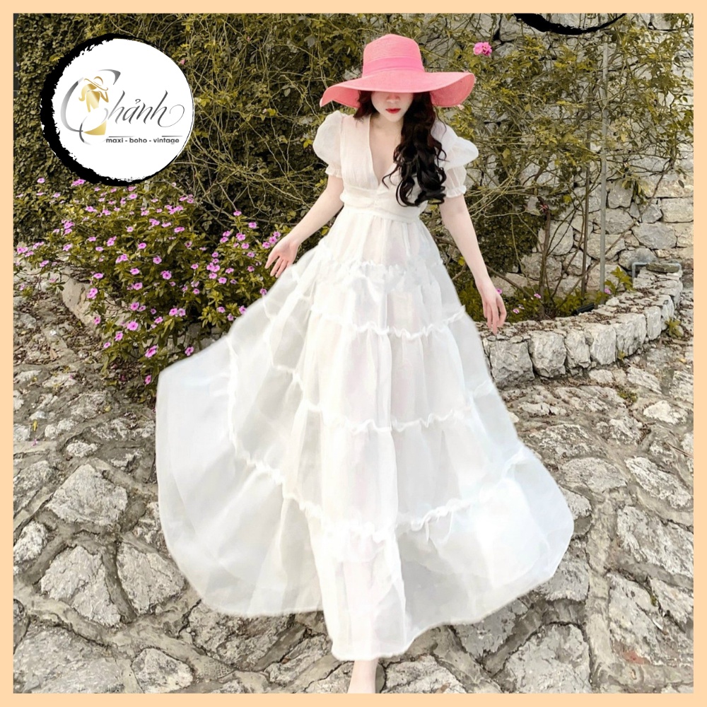Đầm Maxi Tầng Xinh Xắn, Đi Biển, Chụp Ngoại Cảnh - Chảnh Maxi