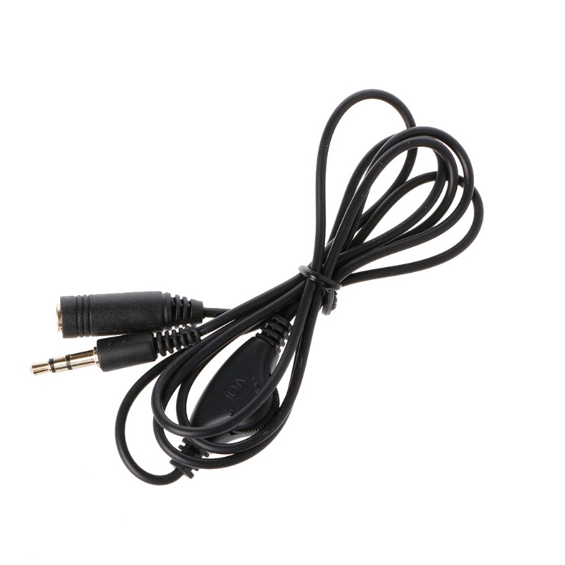 Dây Cáp Âm Thanh Aux 3 Phân 3.5mm Với Nút Điều Chỉnh Âm Lượng