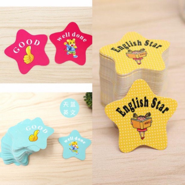 Set 100 hình ngôi sao khen thưởng (1159SKT)