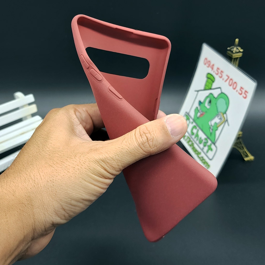 [Ảnh Thật] Ốp lưng Samsung S10 5G Dẻo Màu Phun Cát Nhám Mịn