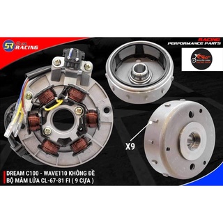 Bộ lửa xe cl 70-67-81-dream không đề fi 9 cựa vô lăng mâm lửa 6 cục