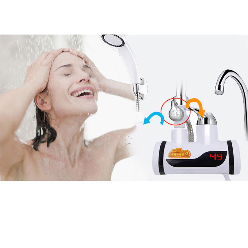 Vòi nước nóng trực tiếp có sen tắm cao cấp chống giật