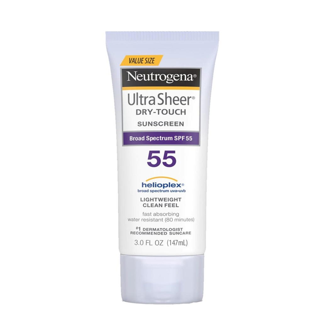 Kem Chống Nắng Nâng Tone Neutrogena Ultra Sheer Dry Touch SPF 45 55 Age Shield Face SPF 70