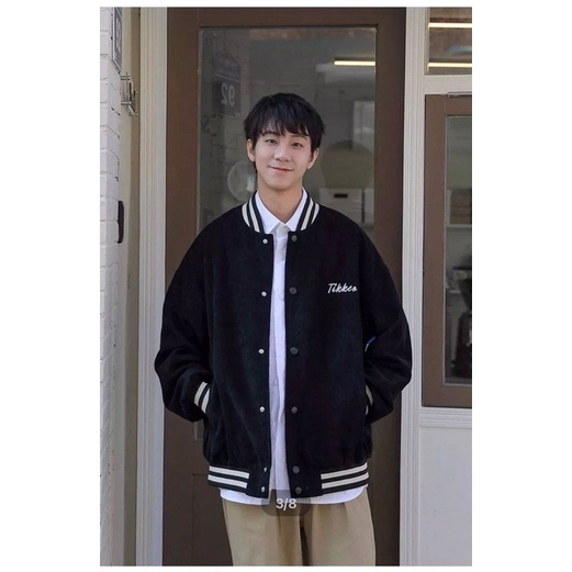 áo khoác bomber nhung thêu Tkks DH75 Hđ68