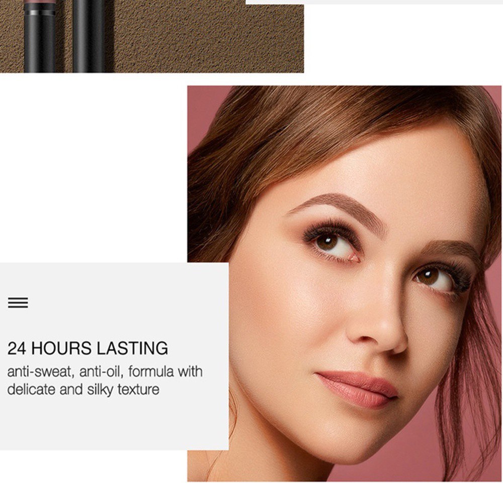 [Hàng mới về] Chì kẻ chân mày màu nâu/ đen/ cafe có cọ chống thấm nước lâu trôi