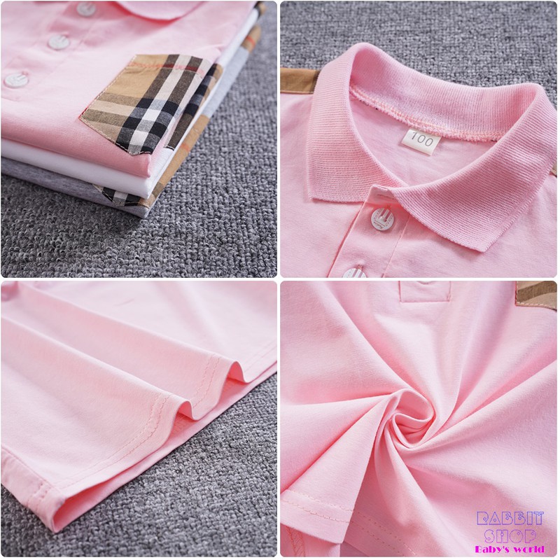 Bộ quần áo cho bé trai cộc tay cho bé áo thun cotton polo quần short công tử [MH14]