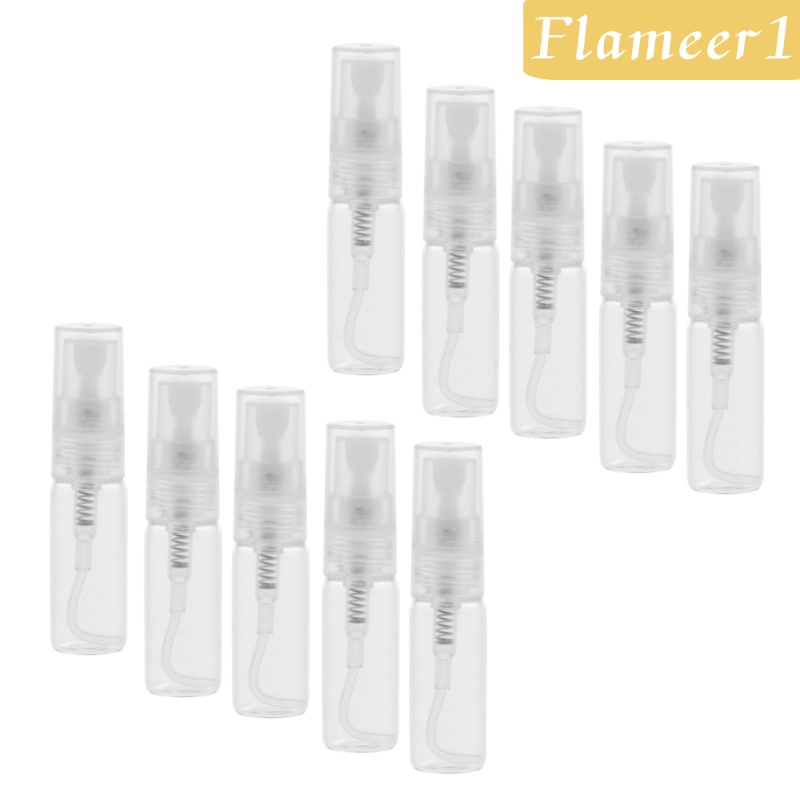 Set 10 Chai Thủy Tinh Rỗng Đựng Nước Hoa Dạng Xịt 3ml