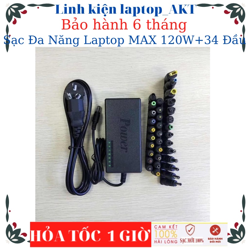 Bộ Sạc Đa Năng Laptop MAX 120W + 34 Đầu