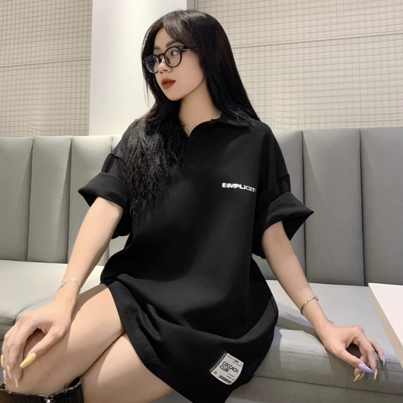 Áo thun polo SIMPLICITE’ form rộng unisex by COCCACH
