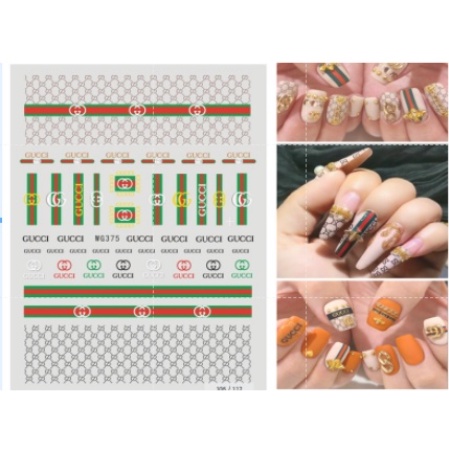 sticker thương hiệu trang trí nail