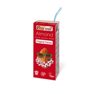 SỮA HẠNH NHÂN CACAO HỮU CƠ ECOMIL DẠNG NƯỚC (200ml) - Organic Cacao Almond Milk