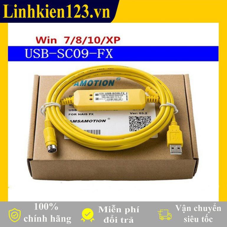 Cáp lập trình USB SC09 FX cho PLC Mitsubishi FX