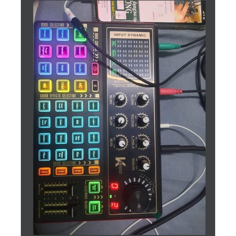 Combo Sound Card K300 2022 Và Micro Takstar PC K200 tặng kèm tai nghe chuyên thu âm, livestream, karaoke onine