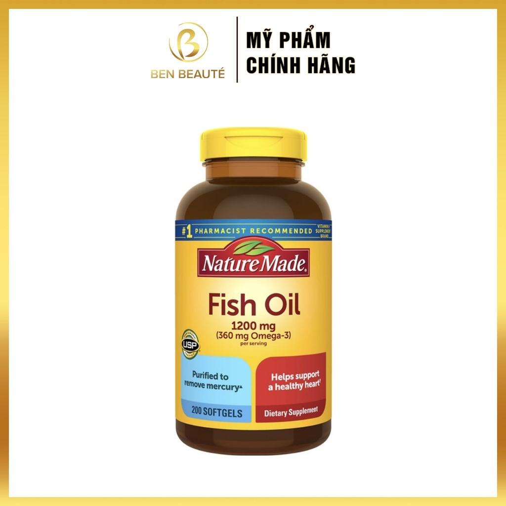 Viên Uống Dầu Cá Nature Made Fish Oil 1200mg 200 Viên