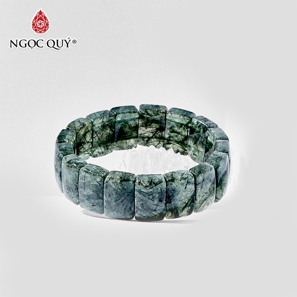 Ngọc Quý - Vòng tay màu tóc xanh bản vuông - NQVT0925