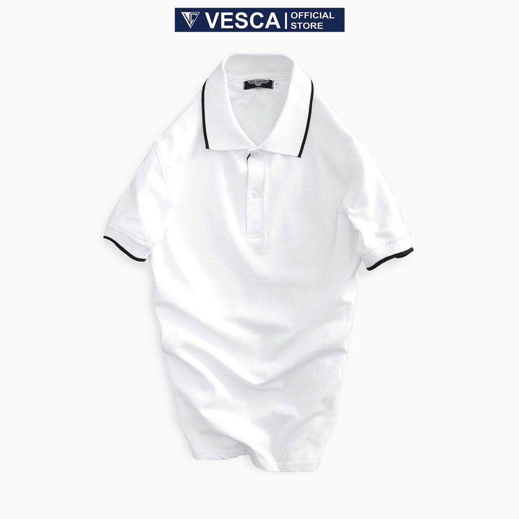 Áo Polo nam nữ unisex có cổ đẹp Hamino basic ngắn tay chất vải thun cotton co giãn cao cấp màu trắng đen E2