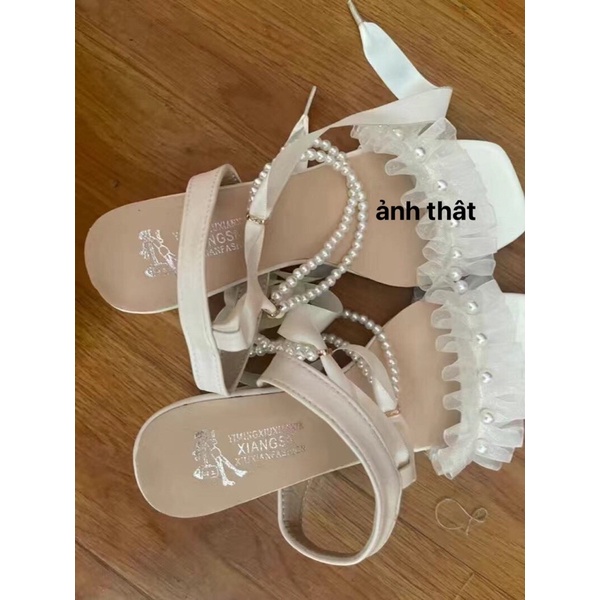 GUỐC SANDAL ĐÍNH NGỌC 6p