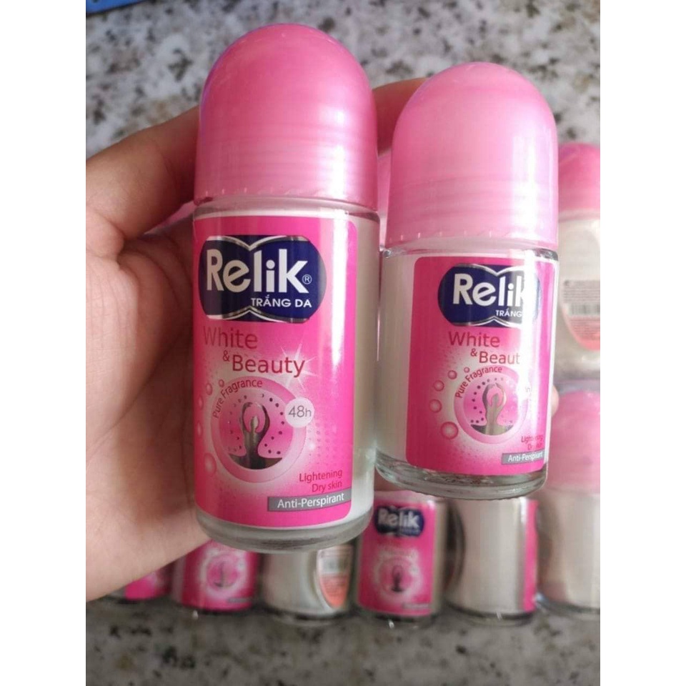 Lăn khử mùi Relik White & Beauty 25ml