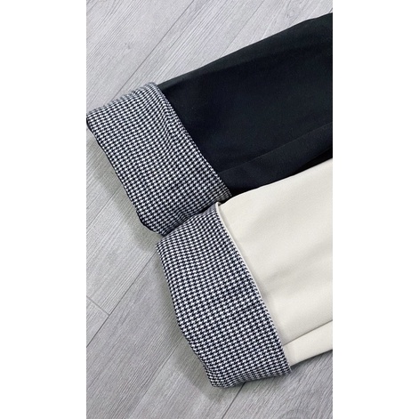 Áo Blazer 4 khuy tay xắn 2 màu đen be hàng loại 1 sp000302
