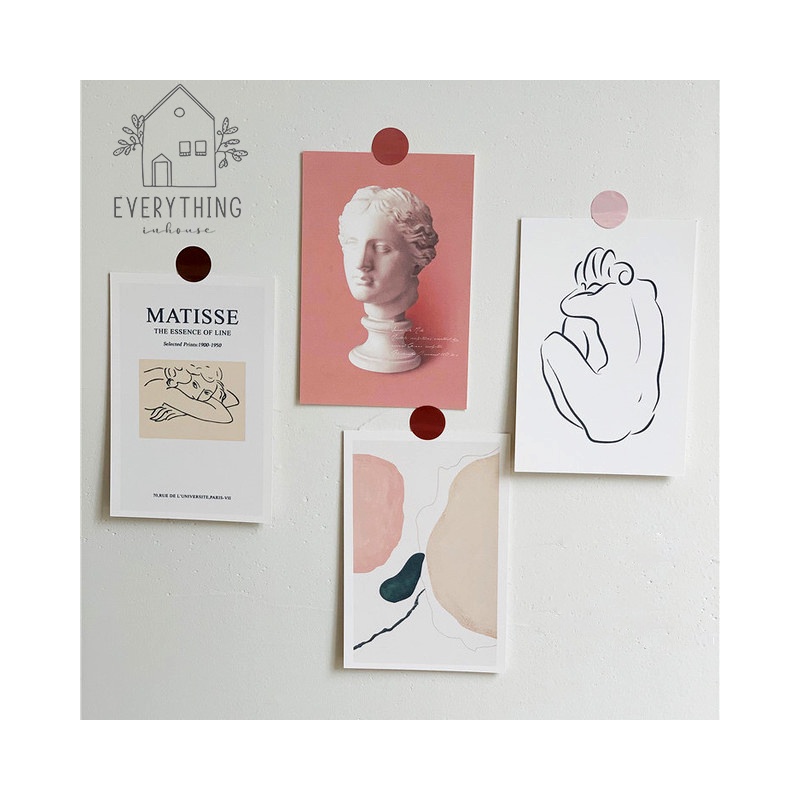 Set tranh trang trí tường nghệ thuật (tặng kèm sticker dán) | BigBuy360 - bigbuy360.vn