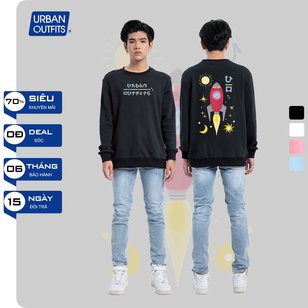 Áo Sweater Form Rộng Nam Nữ URBAN OUTFITS In Tàu Con Thoi UO SWO37 Thun Cotton Nỉ 4 Chiều Local Brand | BigBuy360 - bigbuy360.vn