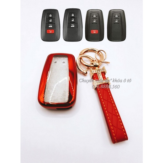 Ốp, bọc chìa khóa cho xe Toyota Corolla Cross, Toyota Camry, Land Cruiser Prado, RAV4