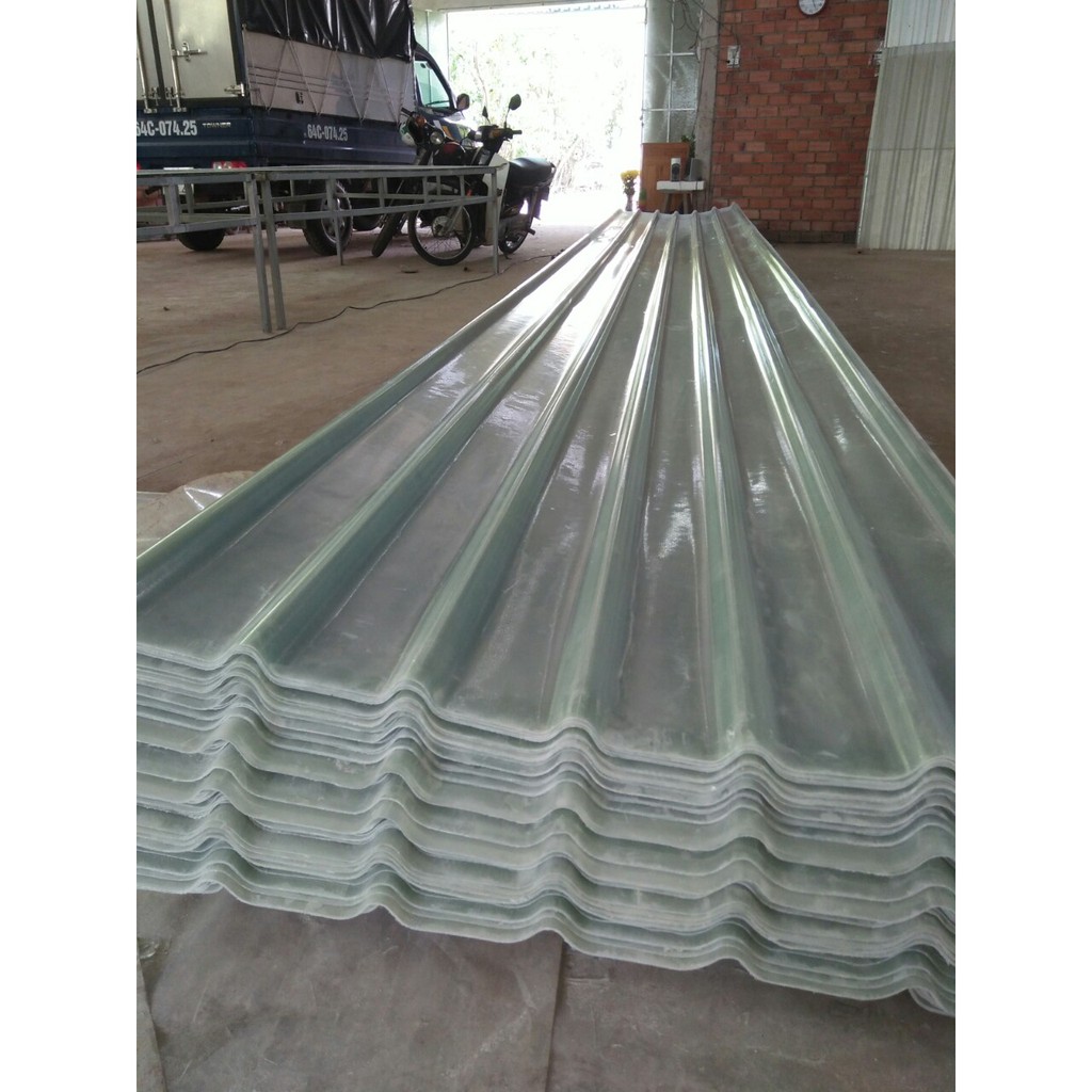 Tôn Nhựa Lấy Sáng  2 Lớp  - Đơn Giá/ 1 Mét / 1 Tấm