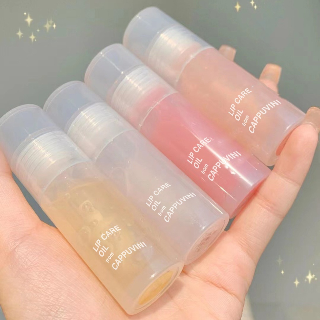 [Hàng mới về] Son Bóng CAPPUVINI dưỡng ẩm môi mềm mịn không khô môi chứa vitamin lên màu đẹp