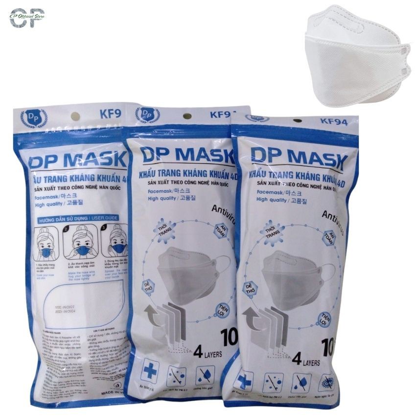 THÙNG 300 CHIẾC KHẨU TRANG 4D KF94 ĐẠI PHÁT MASK KHÁNG KHUẨN ÔM SÁT KHUÔN MẶT [ HOME SIÊU RẺ]