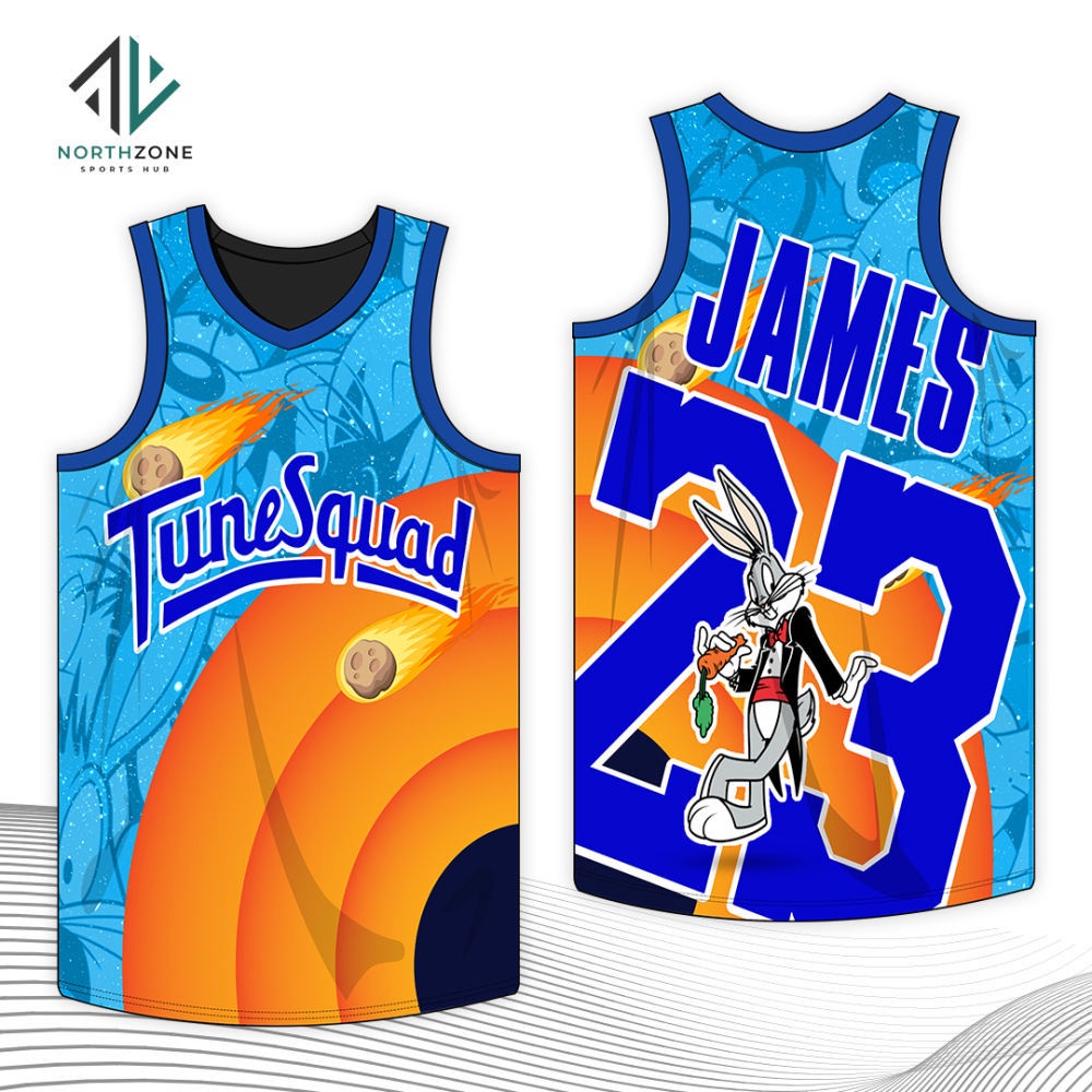 Áo Thun Bóng Rổ NORTHZONE TuneSquad Space Jam Tùy Chỉnh Toàn Diện Cho Nam (Hàng Đầu)