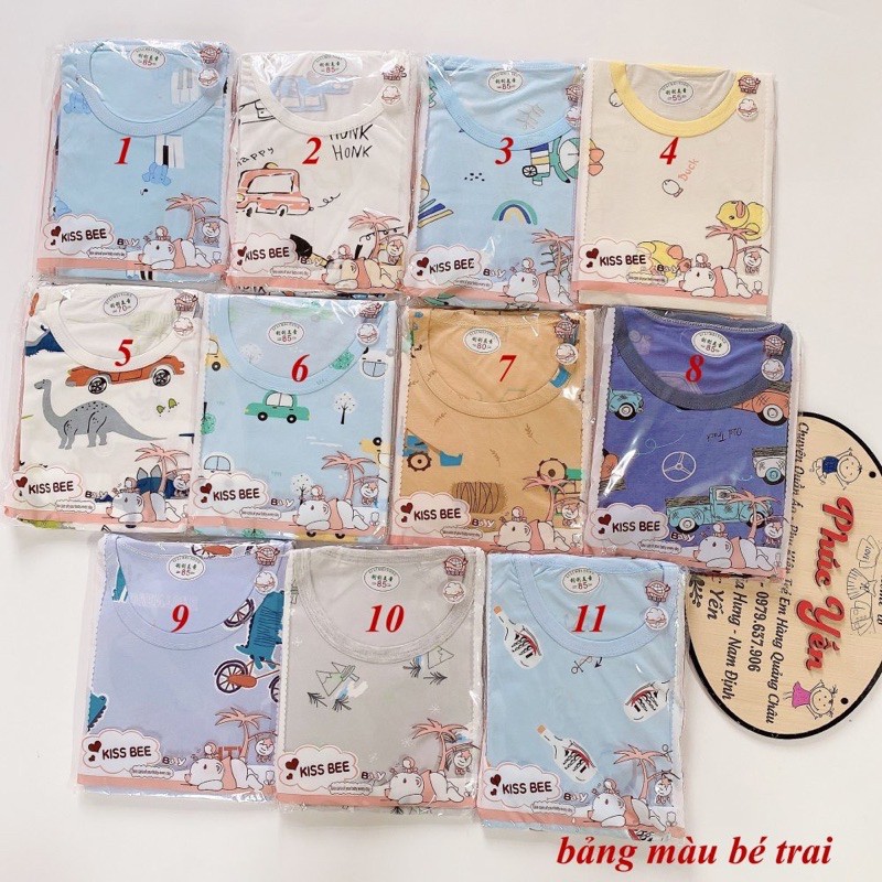 [Size Đại 28-39kg] Bộ Cộc Tay Cotton Lạnh Hàng Quảng Châu Cực Đẹp Cho Bé Trai [Bảng Bé Trai](SP001430 )