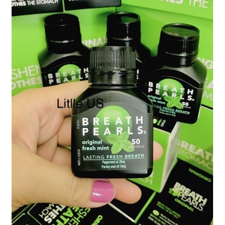 [Chuẩn ÚC 🇳🇿] Viên Thơm Miệng Thảo Dược BREATH PEARLS của Úc hộp 50 viên cải thiện hôi miệng