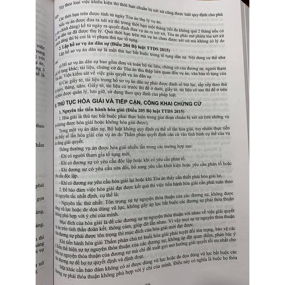 Sách - Thủ tục thụ lý hòa giải và xét xử vụ án dân sự với các văn bản hướng dẫn mới nhất