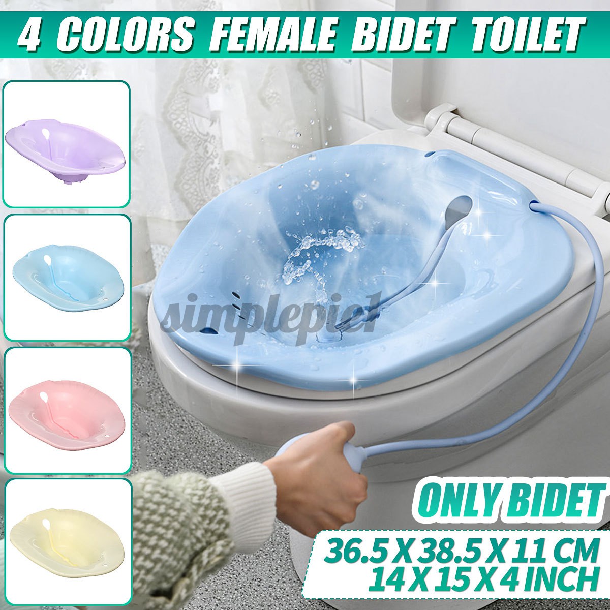 Bệ xông hơi vùng kín gắn toilet 4 màu sáng tạo tiện lợi