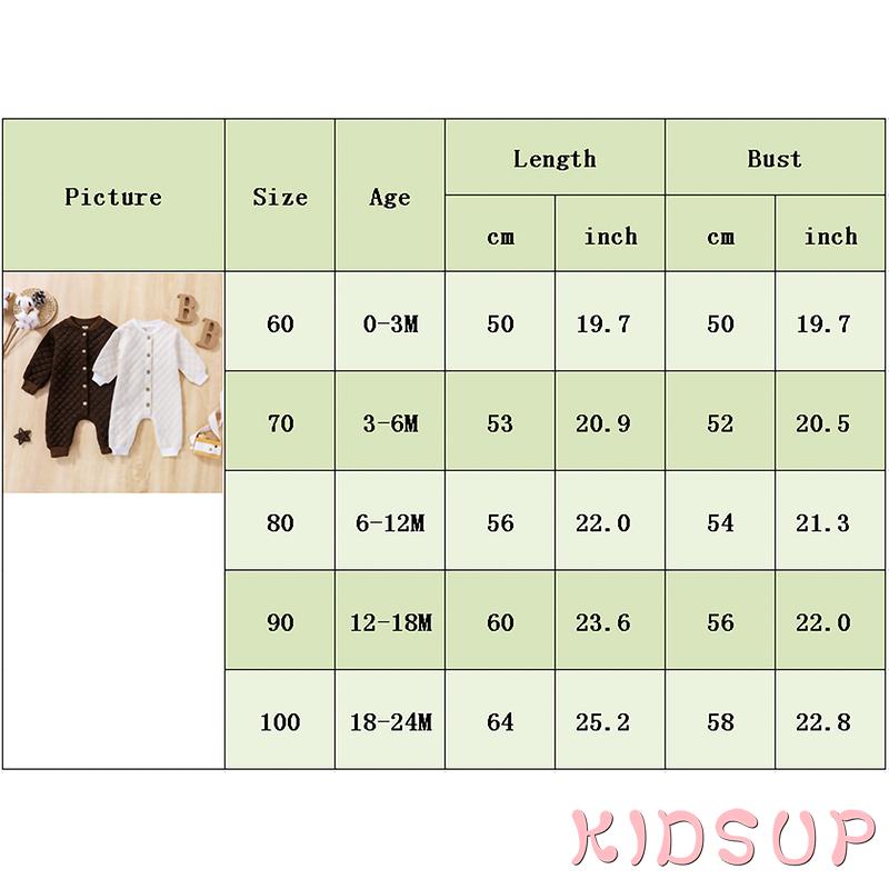 Kidsup1-bộ Áo Liền Quần Dài Dáng Rộng May Chắp Vá Cài Khuy Tay Dài Đính Kim Cương Dành Cho Bé Trai Bé Gái