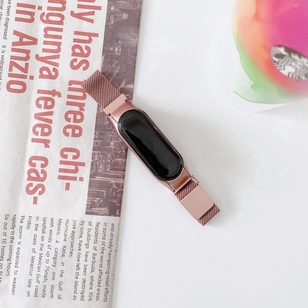 Dây đeo thay thế bằng thép không gỉ cho for Xiaomi Mi Band 5 6
